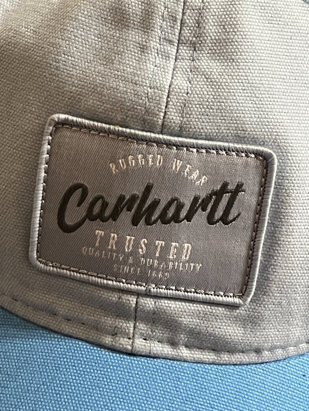 CARHARTT Canvas Mesh-Back Cap Moonstone Color Variant - Picture 2 of 5